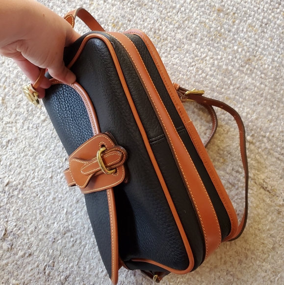 SOLD* Dooney & Bourke Vtg Two-Toned Equestrian Bag - Picture 12 of 16